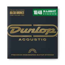 Набор струн DUNLOP DAB1048 80/20 BRONZE ACOUSTIC GUITAR STRINGS (10-48)